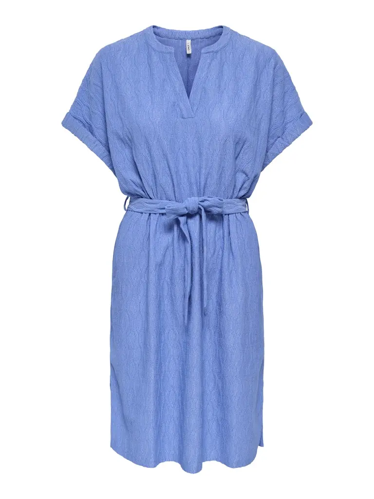 Onldiana Girls' Short-Sleeve V-Neck Dress – Blue 1