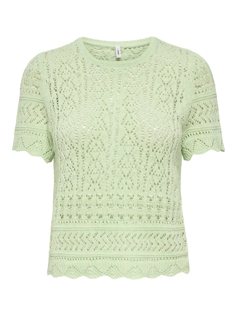 Onlelke Structured O-Neck Tee In Mint 1