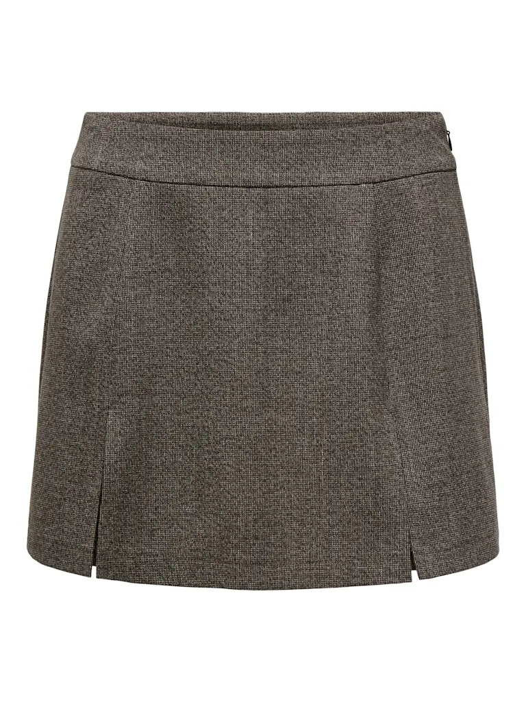 Onlelly-Dell Brown Patterned Pleated Skort 1