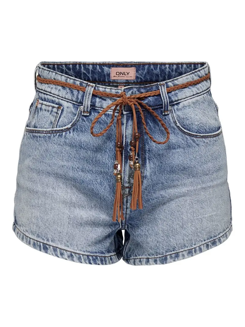 Onlkelly High-Waisted Denim Shorts In Classic Blue 1