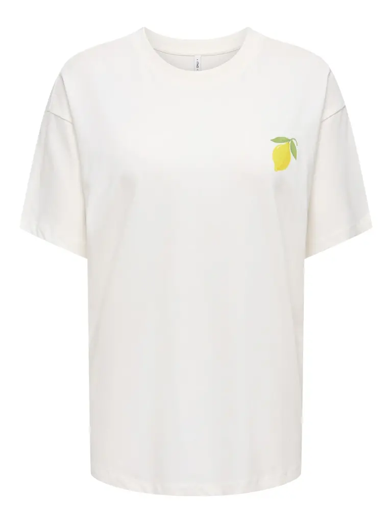 Onllelle Summer Printed Tee For Juniors In White Floral Design 1