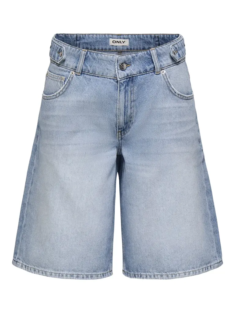Onlloran Navy Blue Denim Bermuda Shorts 1