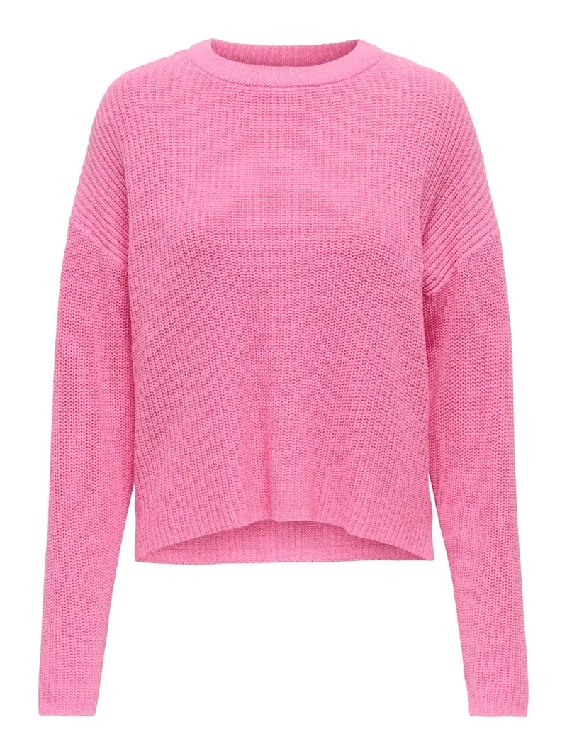 Onlluna Rose Long-Sleeve Round-Neck Knit Pullover 1