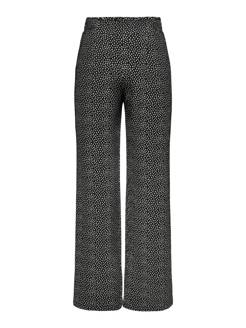Onlpauline Wide-Leg Pants For Juniors In Black Print 1