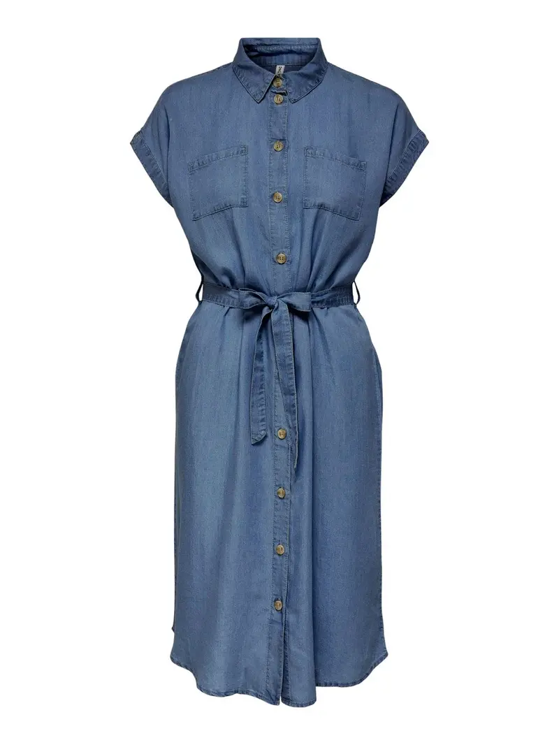Onlpema Hannover Denim Shift Dress – Light Blue Wash 1