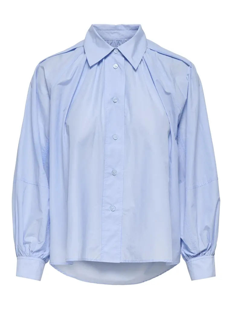 Onlriver Long-Sleeve Woven Oxford Shirt In Light Blue 1