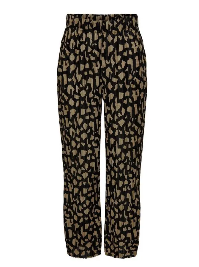 Onlsafari Brown Printed Junior Pants In Woven Fabric 1