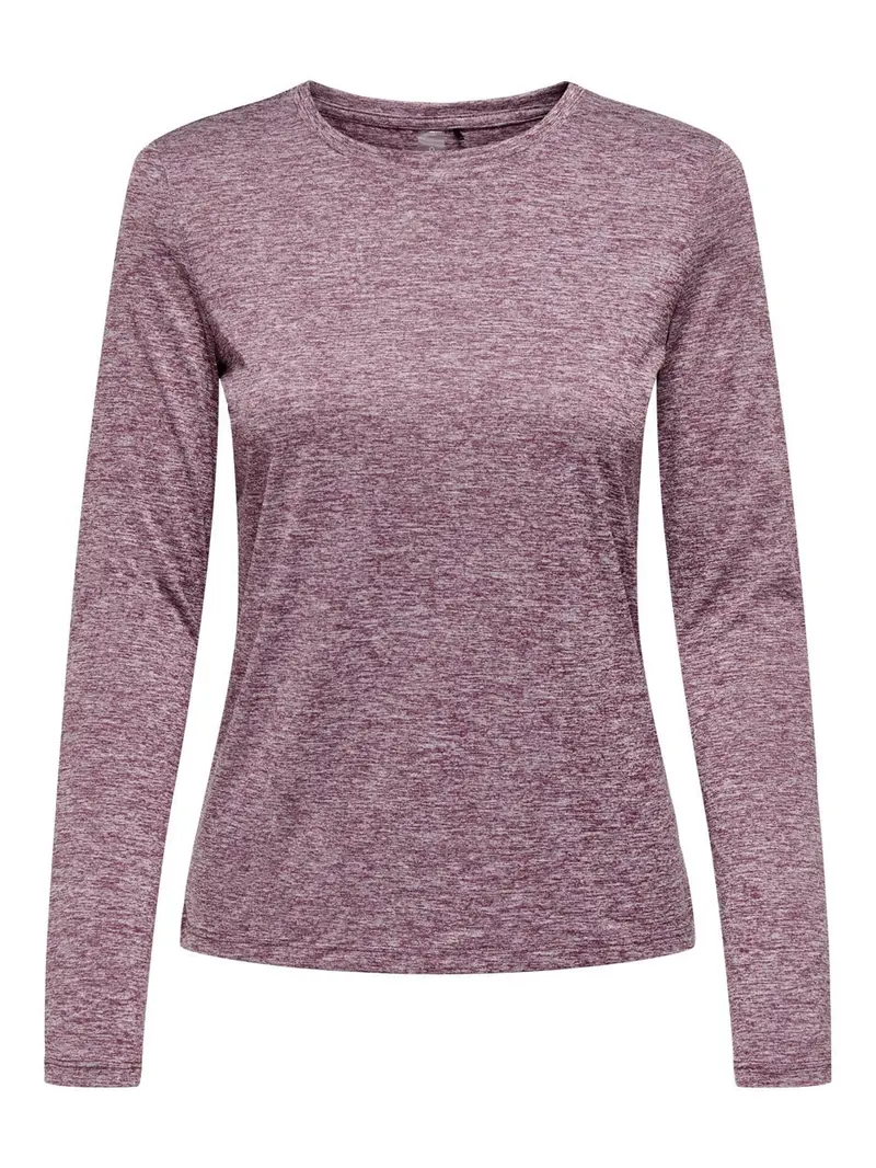 Onpivy Long-Sleeve Train-Inspired Graphic Tee In Purple 1