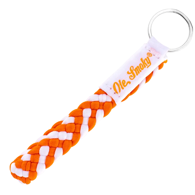 Orange And White Stretchy Wristlet 1
