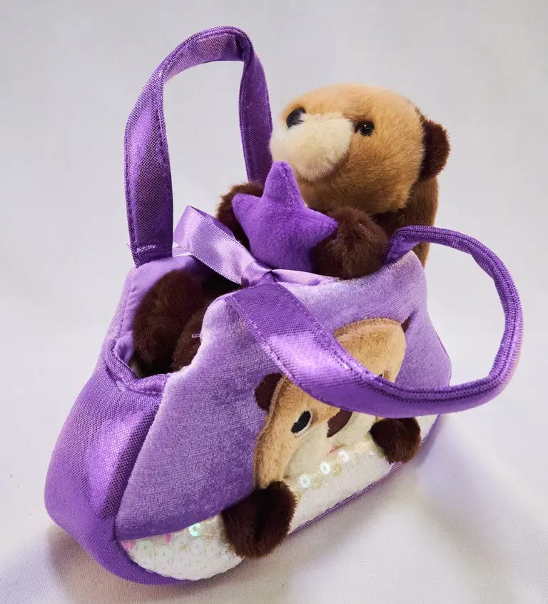 Otter Peek-A-Boo Plush Handbag 1