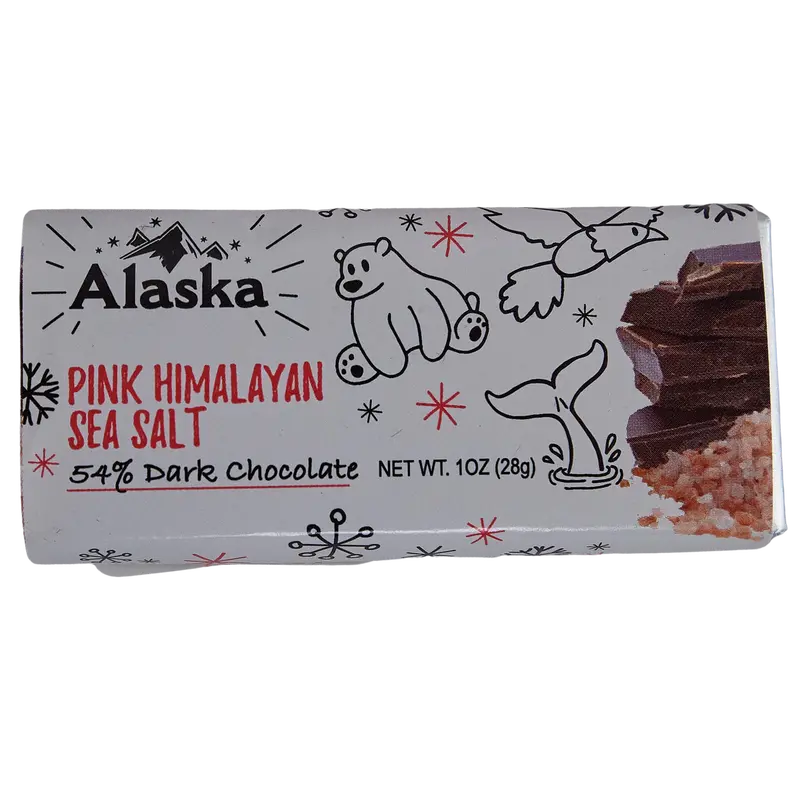 Pink Himalayan Salt Dark Chocolate Bite – Artisan Alaska Chocolate Treat 1