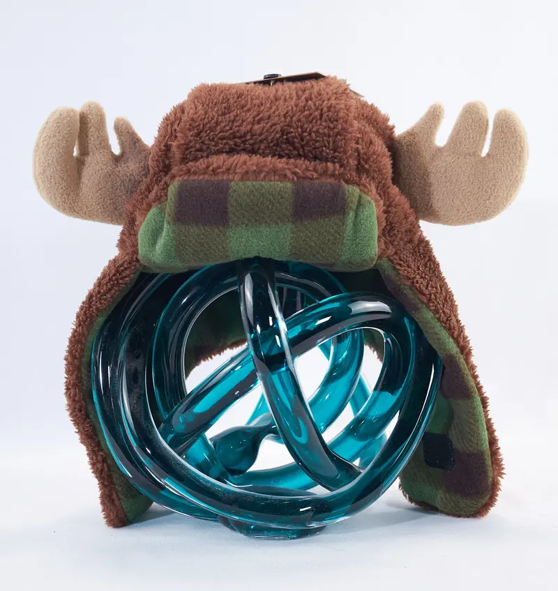 Plaid Moose Toddler Beanie – Cozy Critter Cap 1