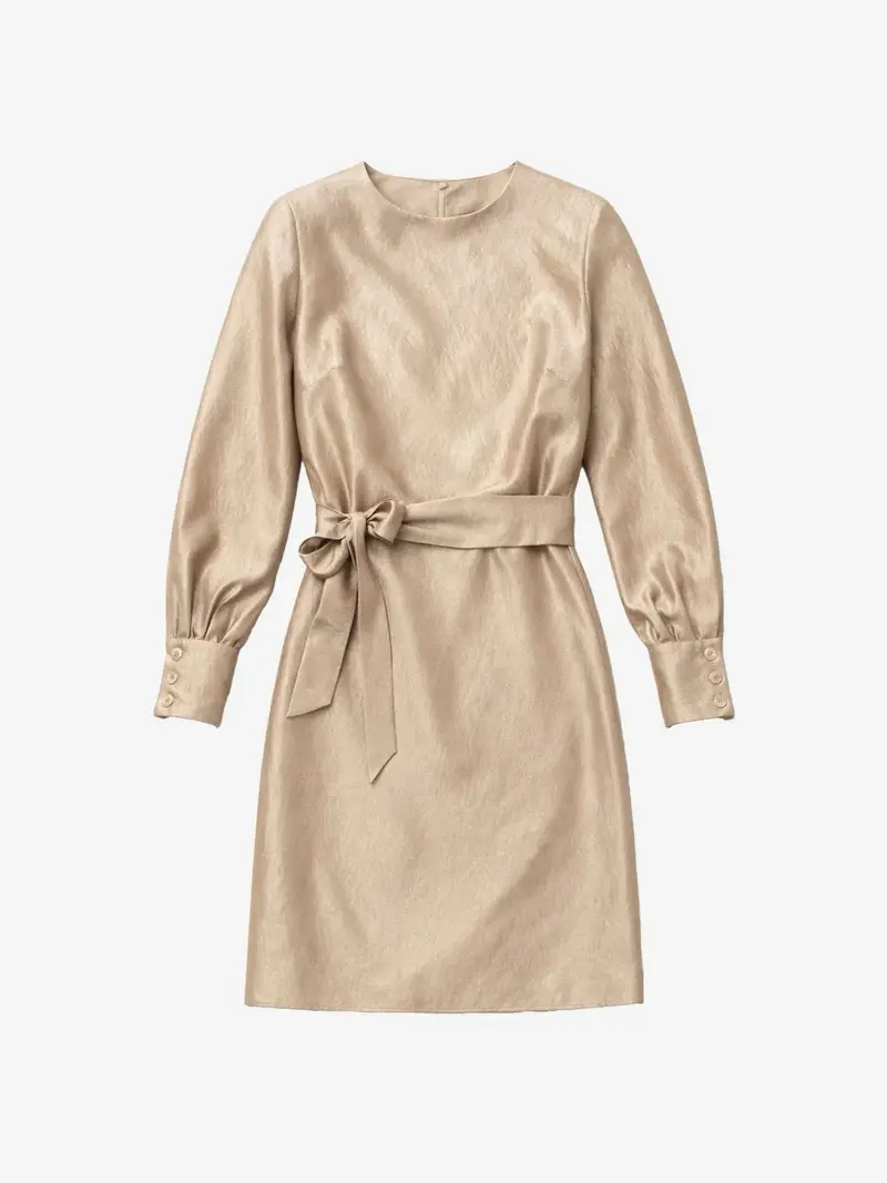 Porlamar Gold-Tone Shift Dress 1