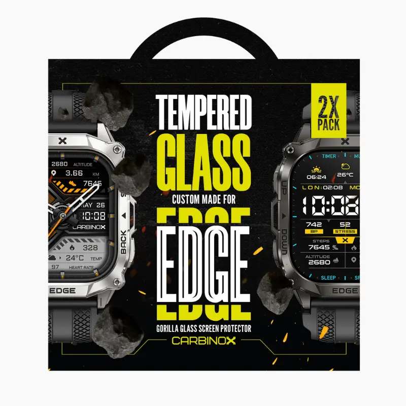 Premium Tempered Glass Screen Protectors (2-Pack) For Carbinox Edge 1