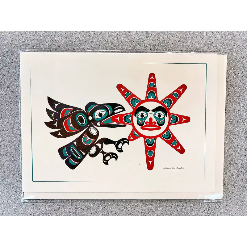Raven Stealing The Sun Totem Art Print Card 1