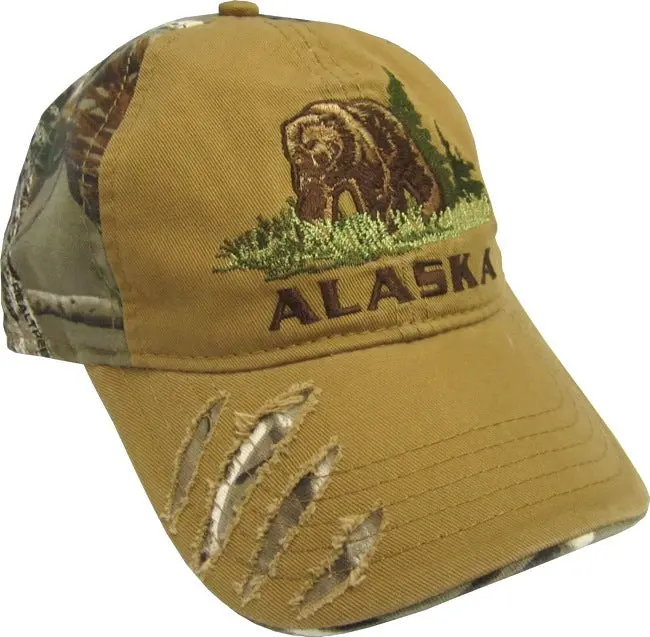 Realtree Camo Grizzly Bear Scratch-Resistant Trucker Hat 1