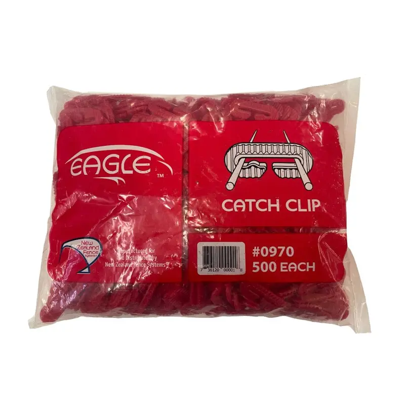Red Catch Clip Pack – 500-Count Horticultural Fasteners 1