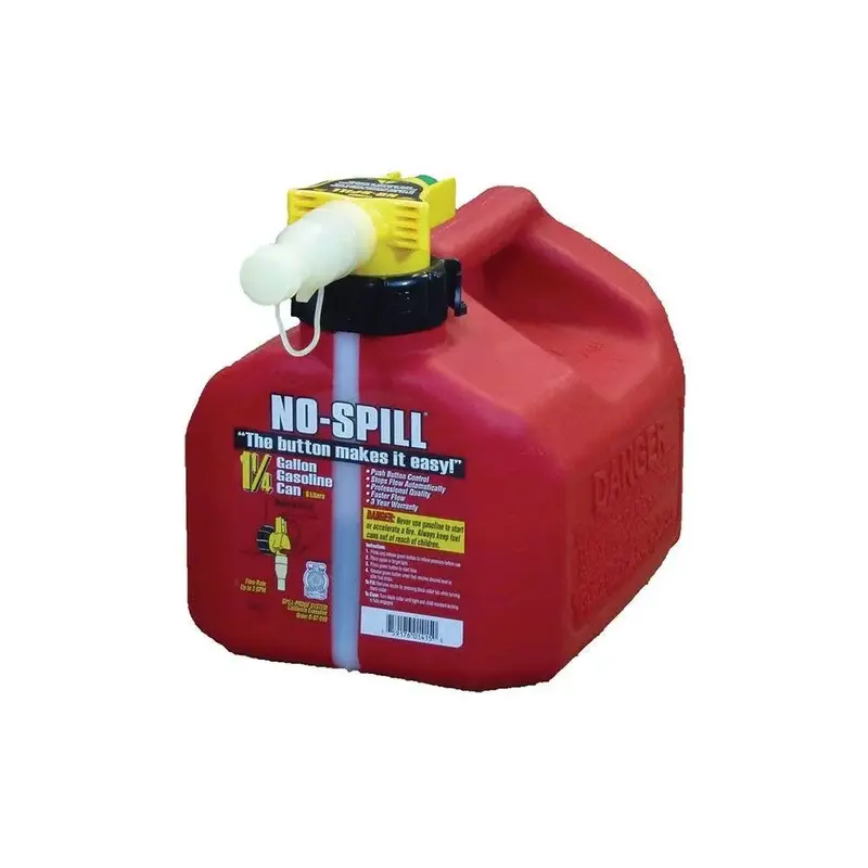Red No-Spill 1.25-Gallon Portable Fuel Can – Compact Design (Model 1415) 1