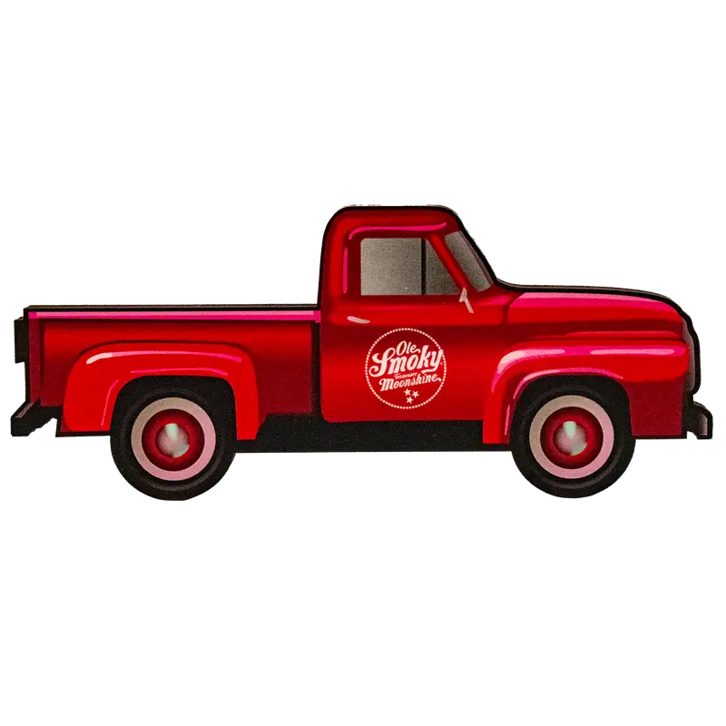 Red Pickup Truck Decorative Magnet 1