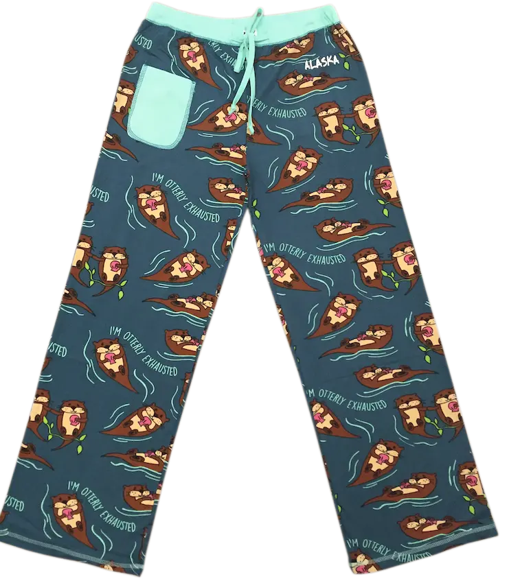 Relaxed-Fit Otter-Print Women’S Pajama Pants 1