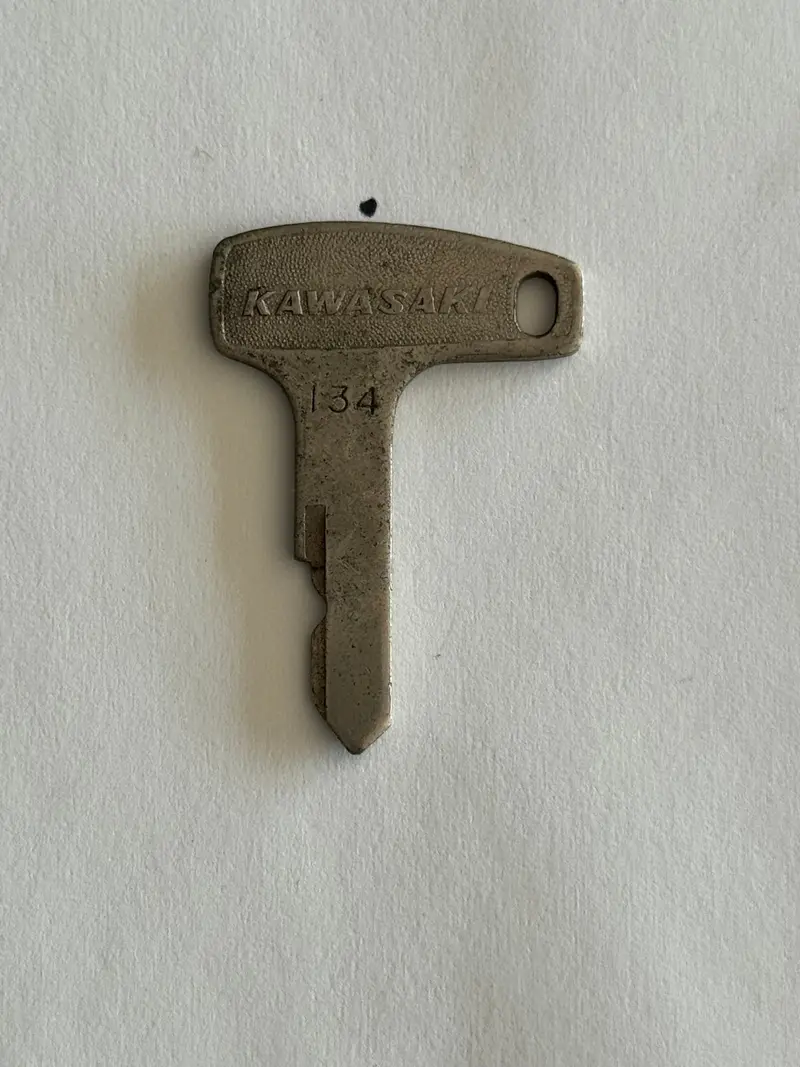Retro Kawasaki Key Blank #134 – Classic Ignition 1