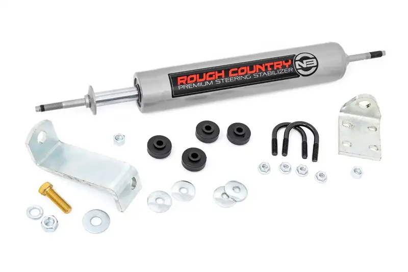 Rough Country N3 Steering Stabilizer Kit – Includes Brackets And Hardware For Improved Stability 1