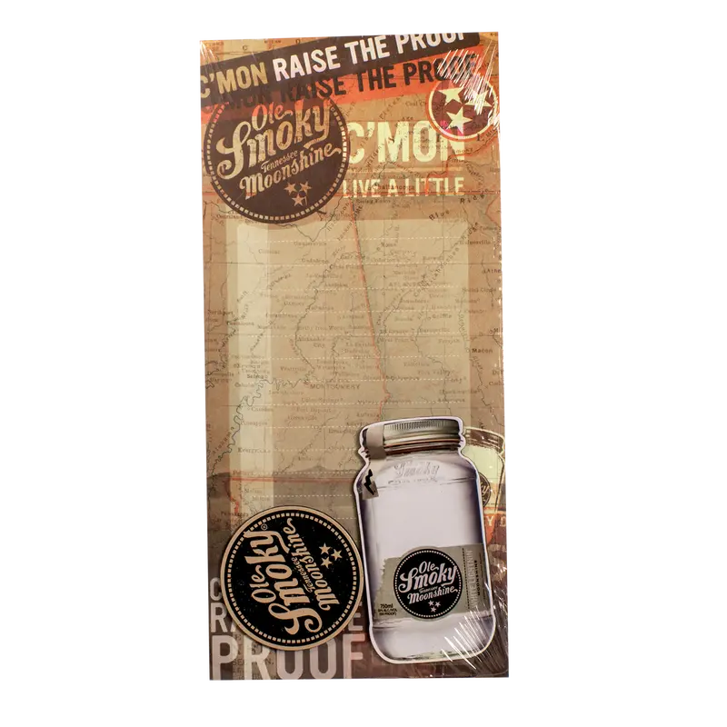 Rustic Collage Notepad With Built-In Magnetic Back 1