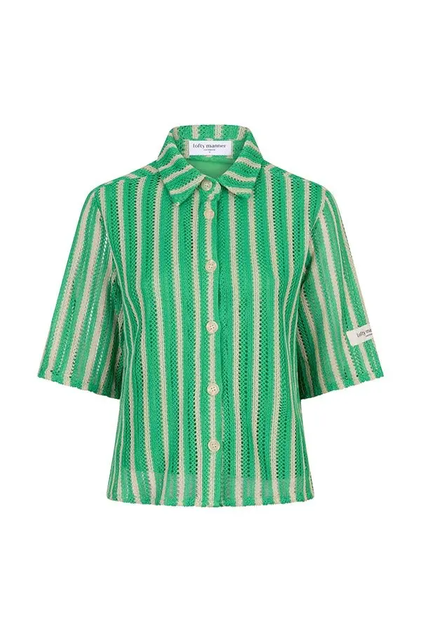 Sanaa Women'S Printed Blouse In Green 1