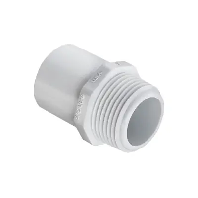 Schedule 40 Pvc Spigot-To-Male Pipe Thread Adapter 1