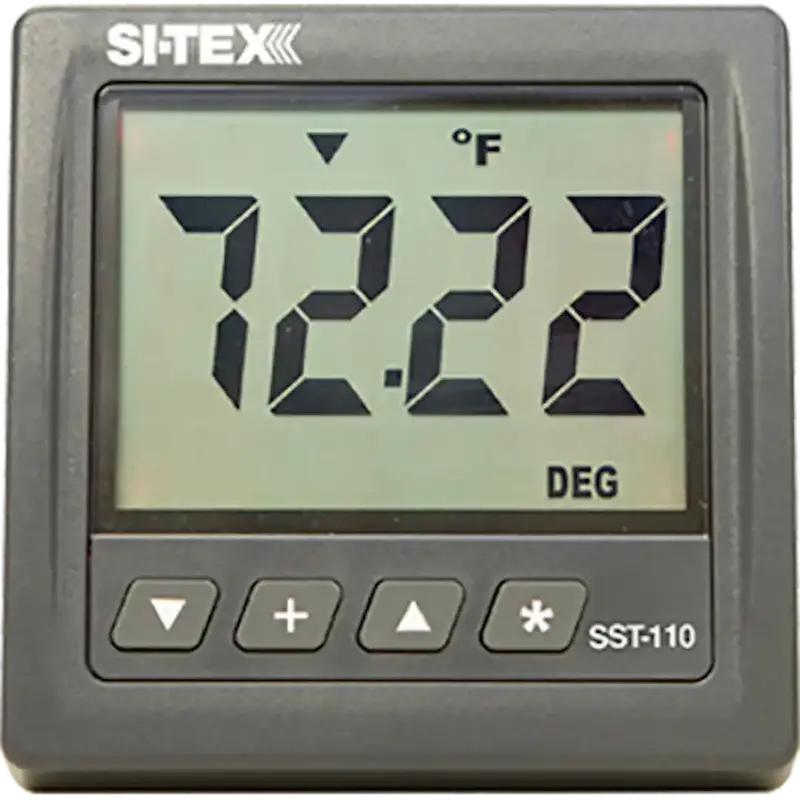 Si-Tex Sst-110Ts Water Temperature Gauge With Thru-Hull Transducer For Accurate Engine Monitoring 1