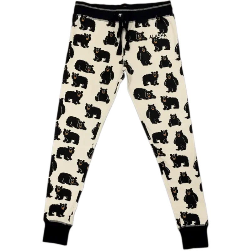 Soft Mama Bear Print Women’S Pajama Leggings 1