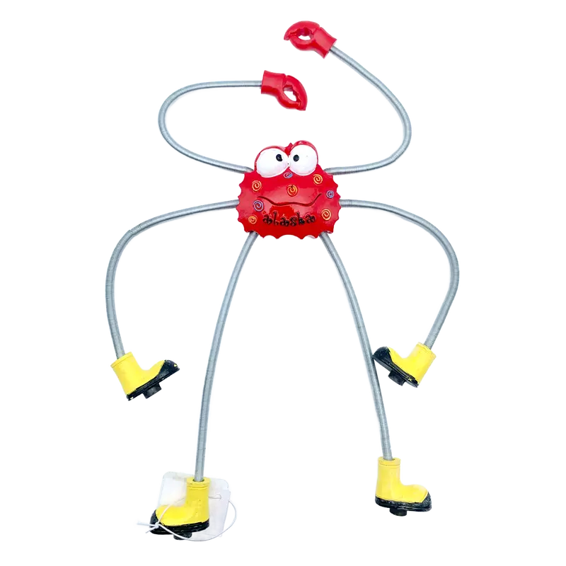Spring-Legged Crab Magnet In Boots 1