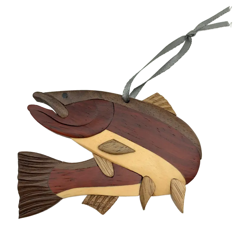 Steelhead Trout Wood Ornament – Pacific Northwest Inspired 1