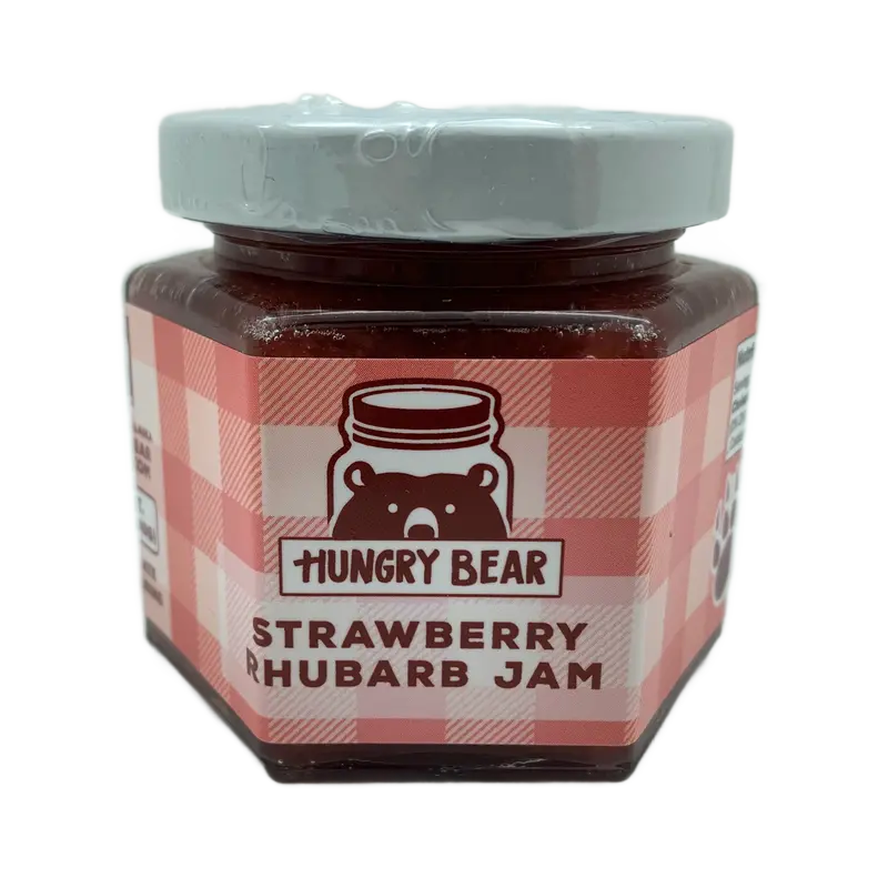 Strawberry Rhubarb Preserves – 4 Oz Jar 1