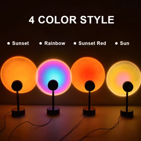 Sunset-Themed Projection Lamp With Rotating Sky Effects And Soothing Light 1
