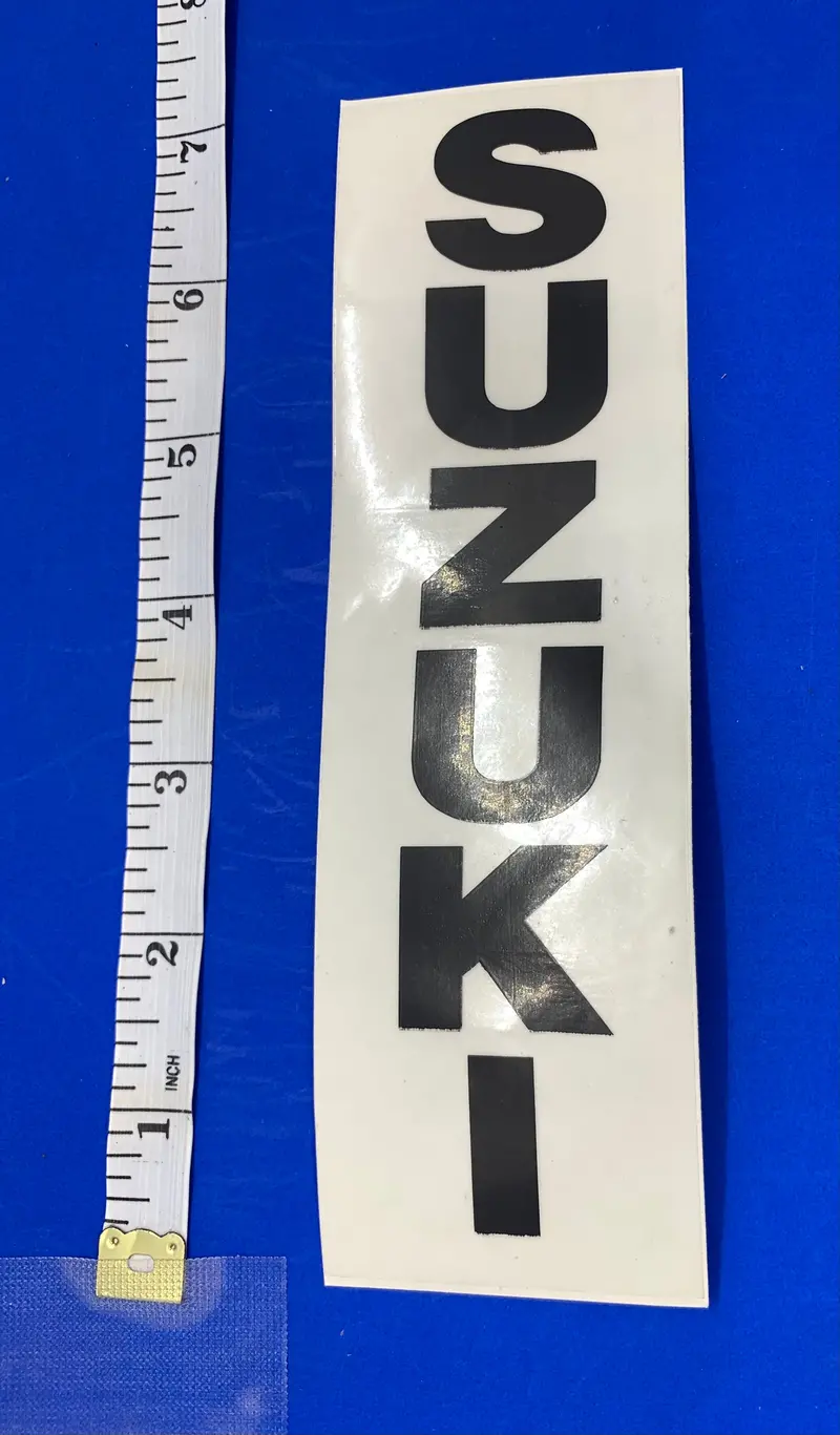 Suzuki Black Front Fork Accent Decal 1