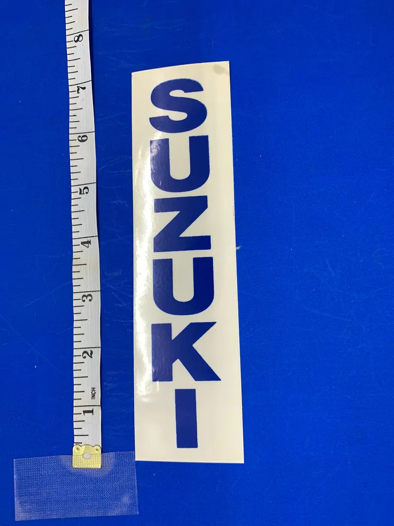 Suzuki Blue Front Fork Graphic Decal 1