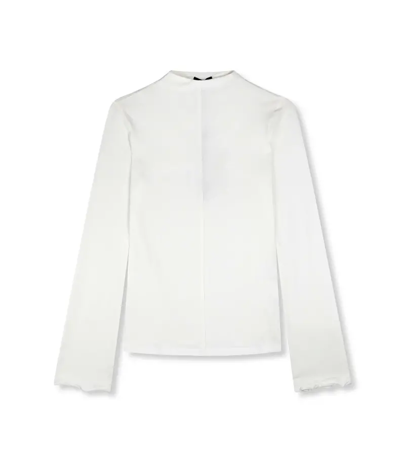 Tanya Knit Long-Sleeve Shirt In Off-White 1