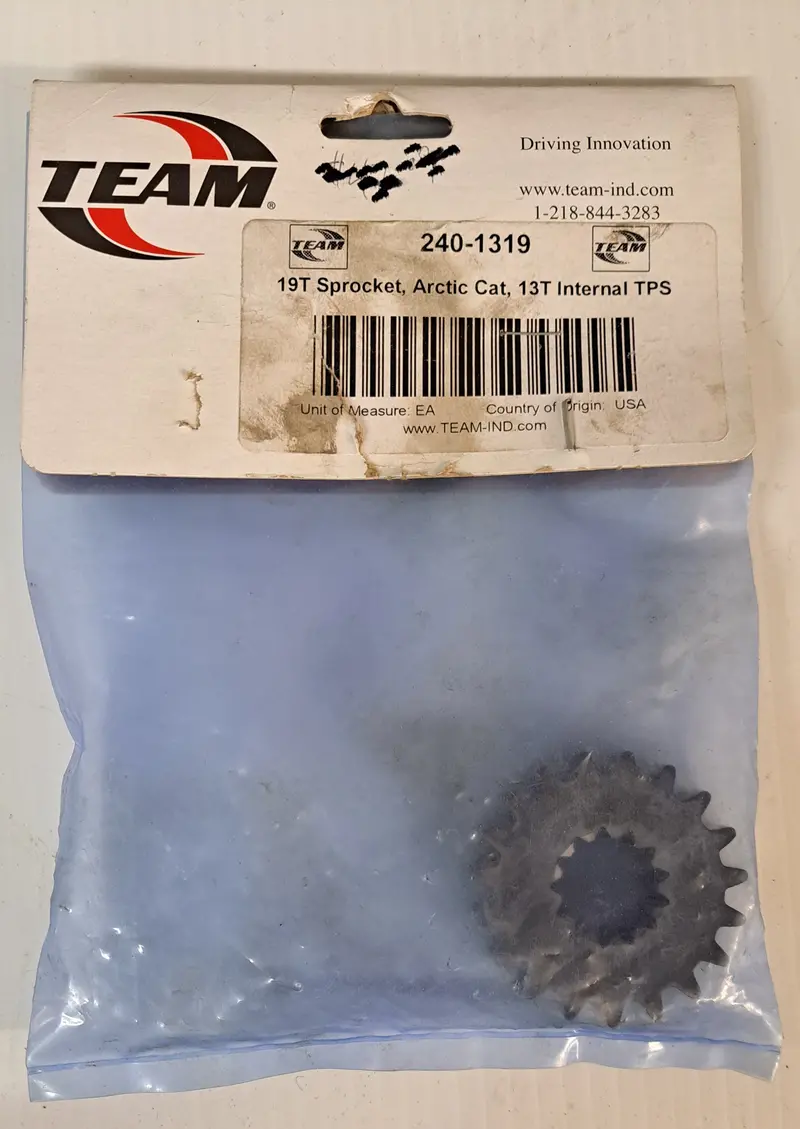 Team Industries 19T Rear Sprocket With Arctic C 13T Internal Tpsat Hub 1