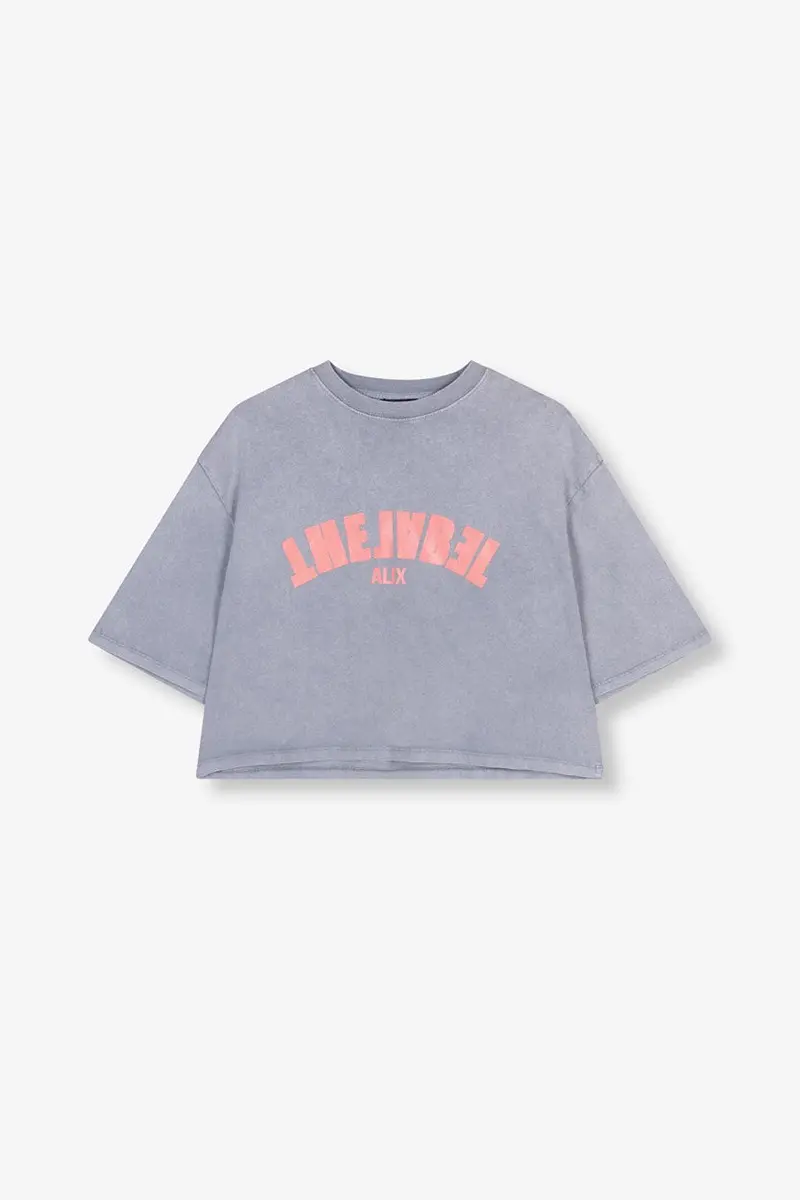 The Label Classic Grey Crewneck T-Shirt 1