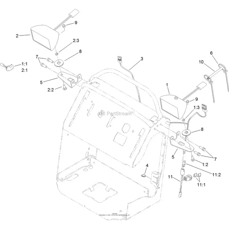 Toro Grandstand Light Kit — Oem 114-3505 1