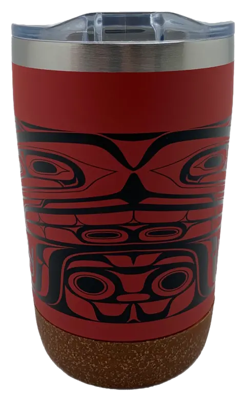 Totemic Cork-Bottom Travel Mug – 'Treasure Of Our Ancestors' Design, 12 Oz 1