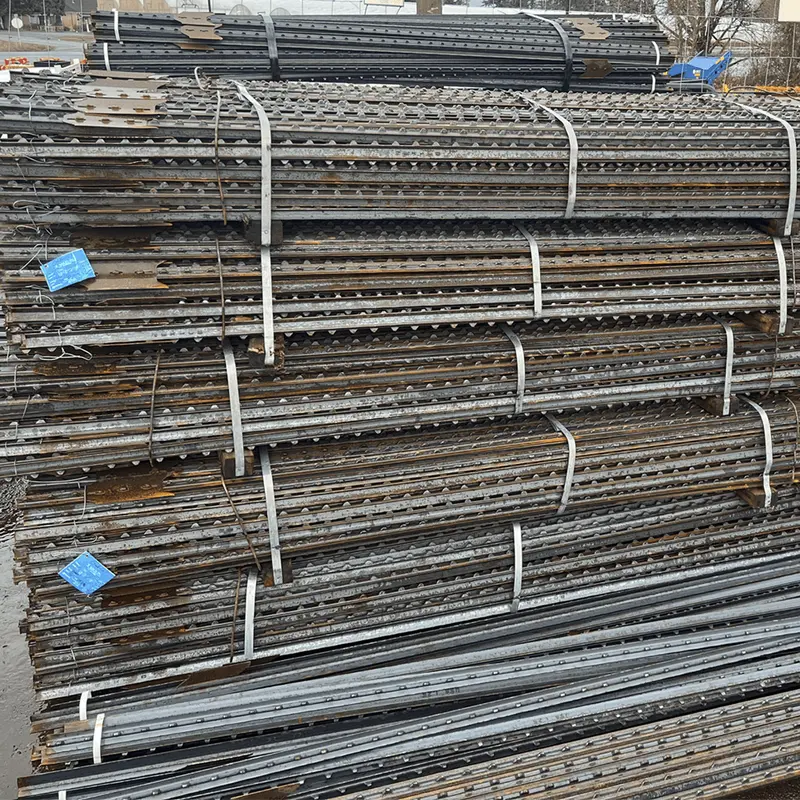 Uncoated Steel T-Posts With Spade Tip – Heavy-Duty Ground Stabilization Posts 1