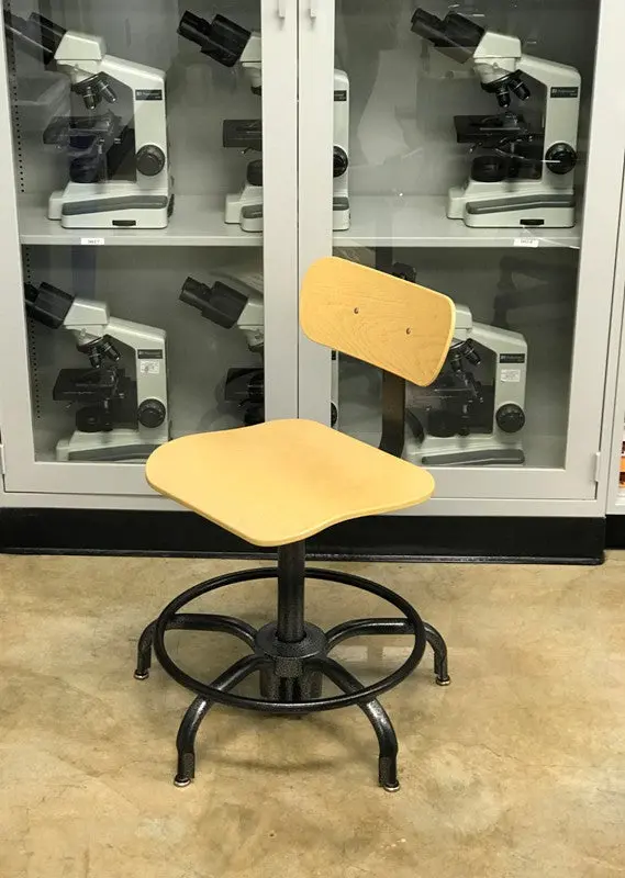 Vintage Adjusto Equipment Co. Adjustable Drafting Stool With Foot Ring 1
