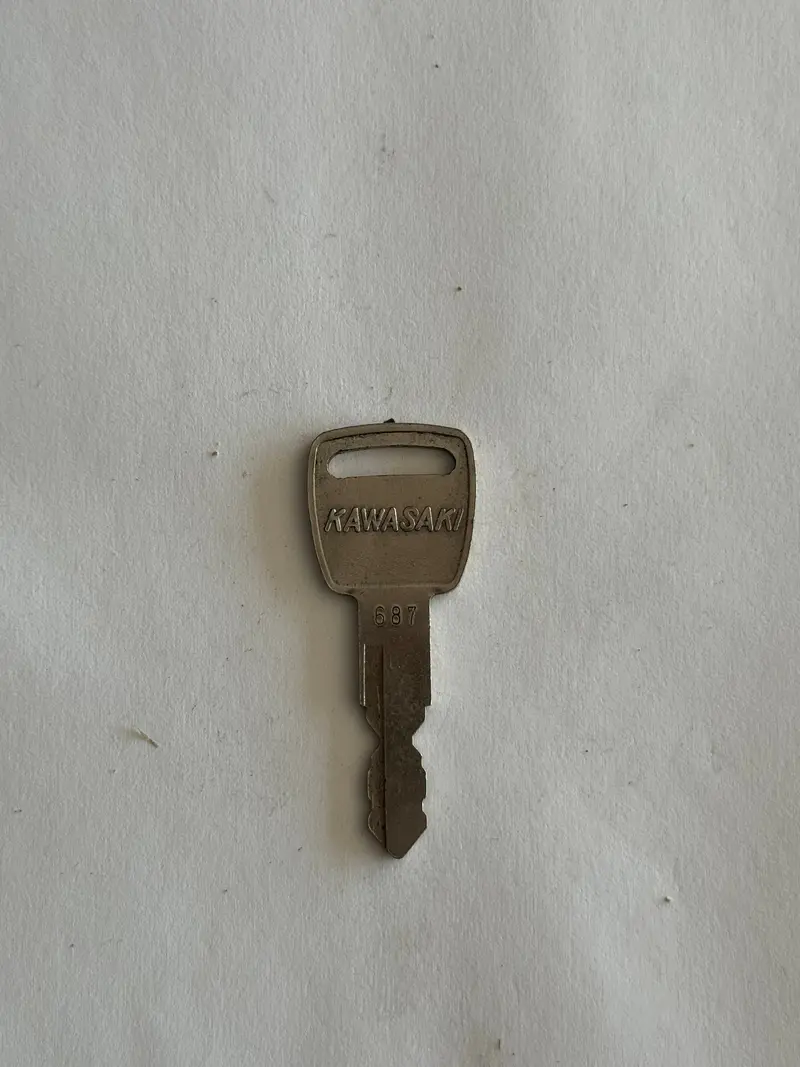 Vintage Kawasaki Motorcycle Key – Model #687 1