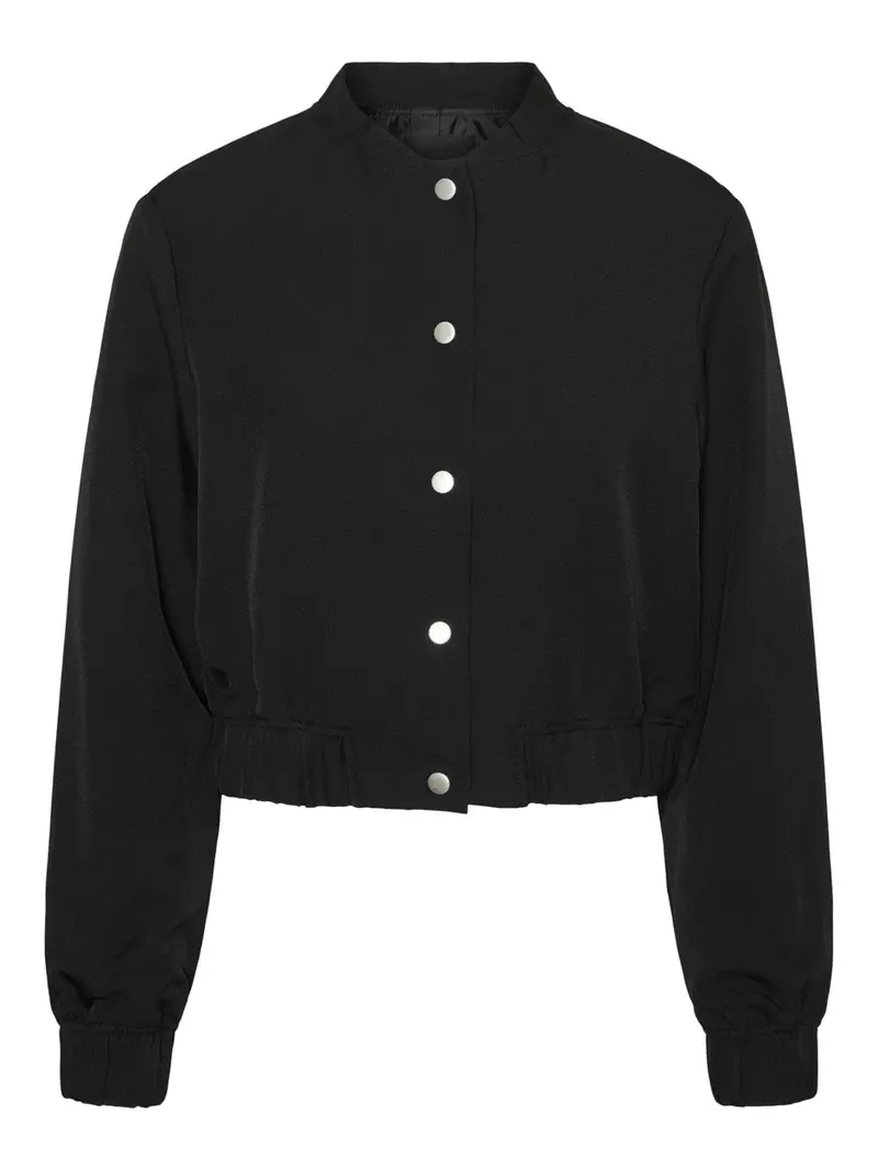Vm Selma Long-Sleeve Bomber Jacket In Black 1