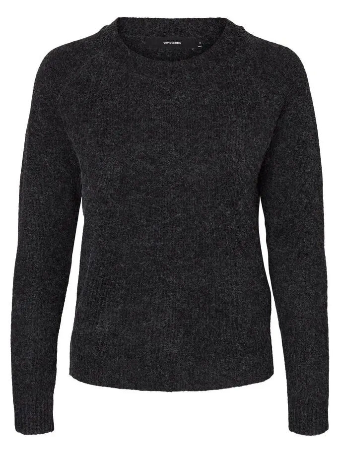 Vmdoffy Long-Sleeve O-Neck Blouse – Black 1