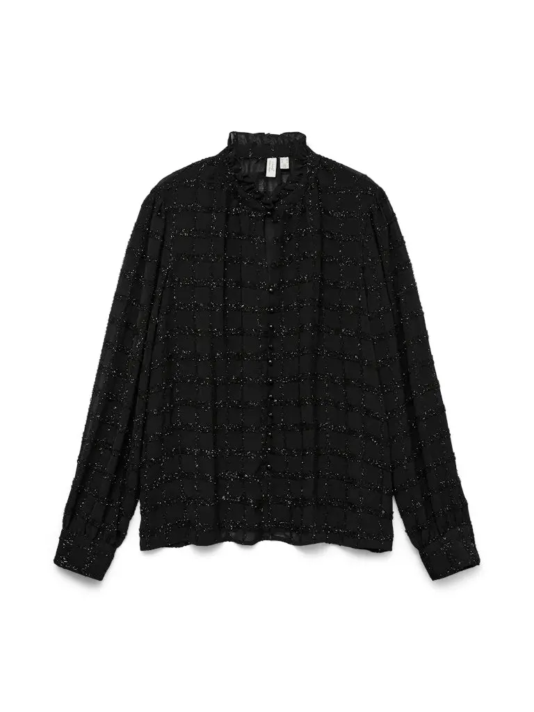 Vmhavana Long-Sleeve Woven Shirt In Black 1