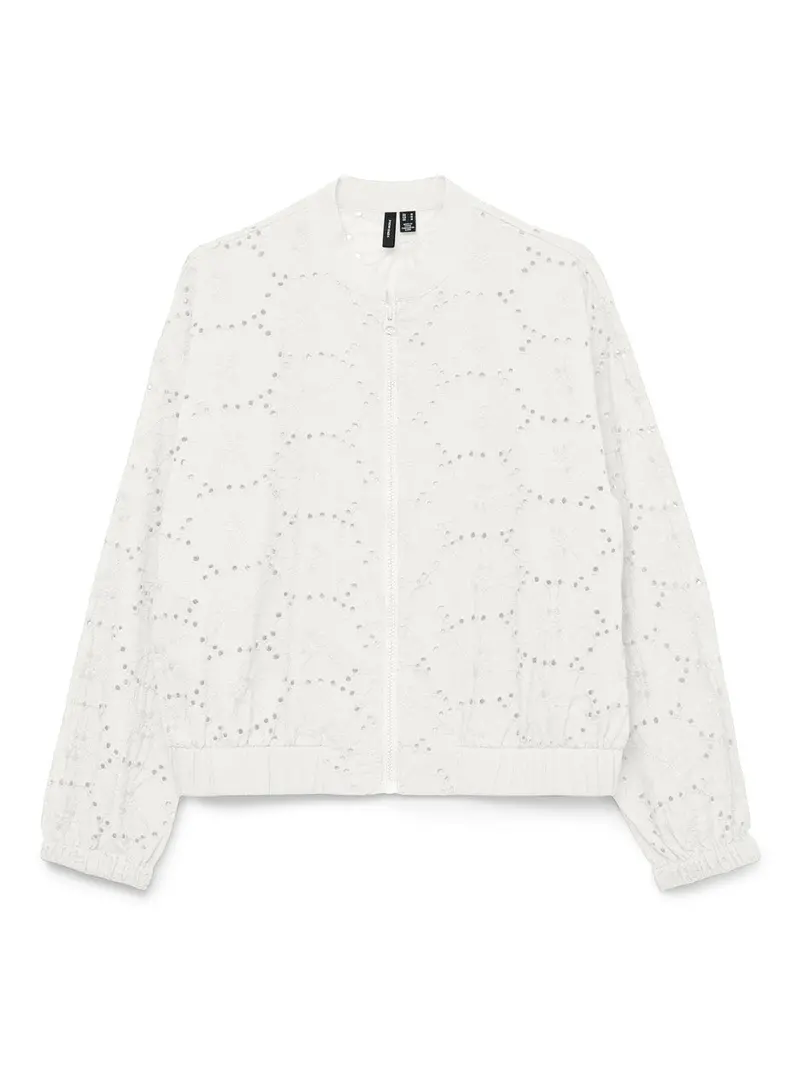 Vmhay Modern Bomber Jacket In White 1