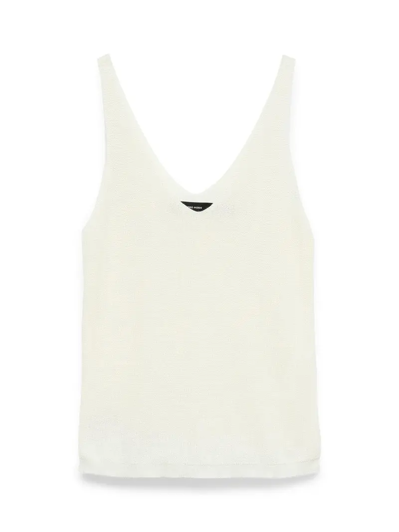 Vmnewlex Sleeveless Sun Top – Off-White Breathable Fabric 1